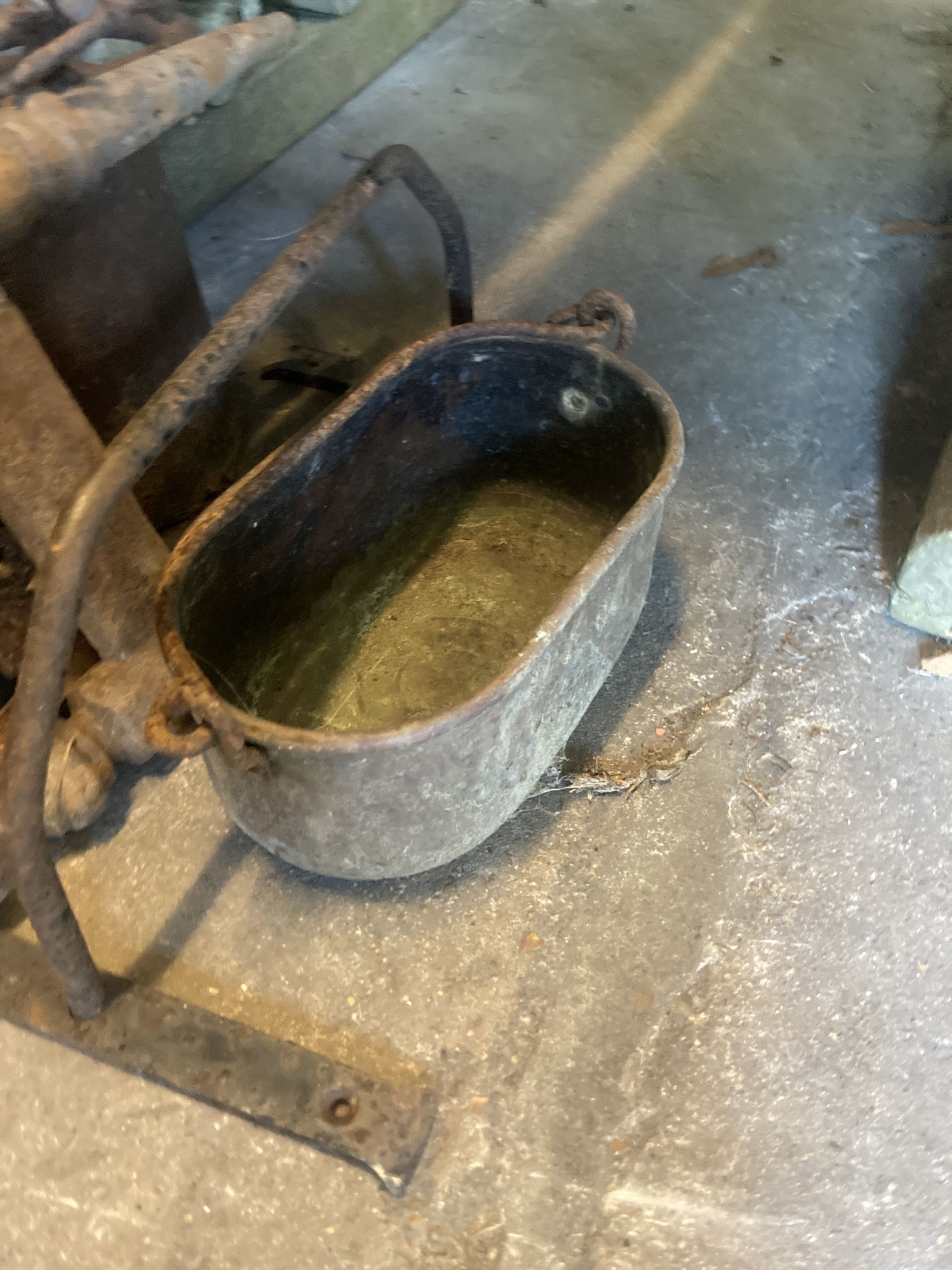 A quantity of Victorian and later metalware to include a cow bell, lanterns, miners lamps etc.